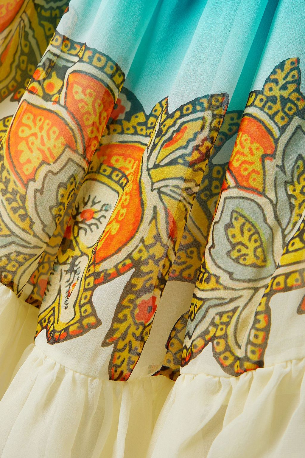 ETRO Off-the-shoulder printed silk-chiffon mini dress
