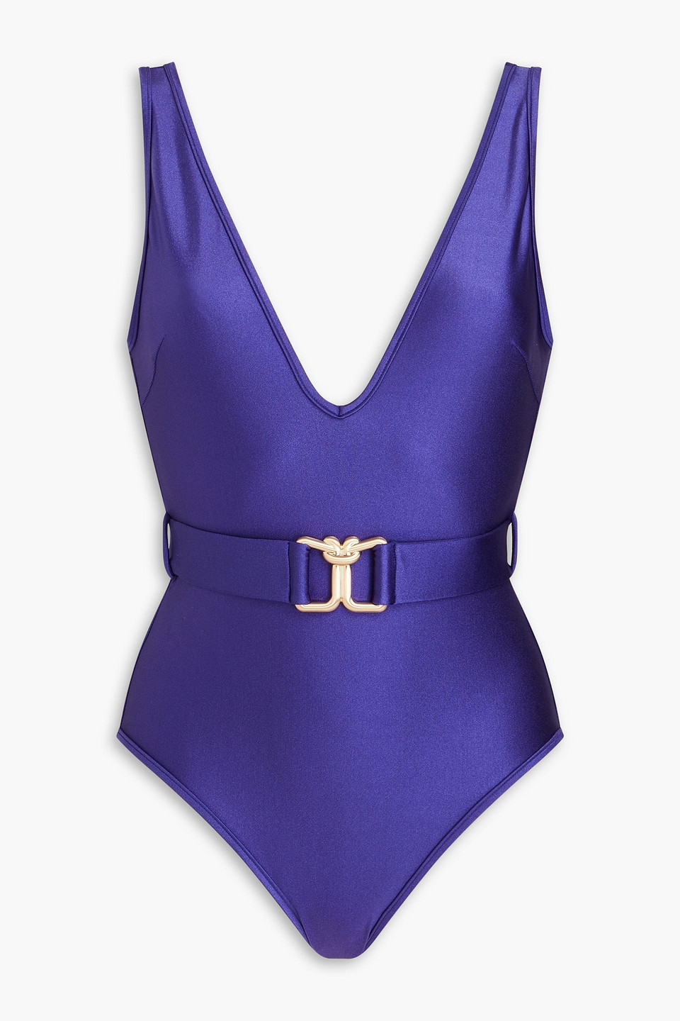 Zimmermann Belted Swimsuit In Indigo