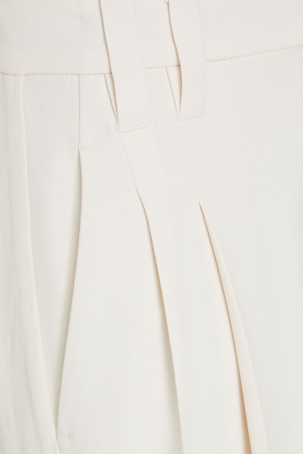 BRUNELLO CUCINELLI クレープ ワイドレッグパンツ タック入り