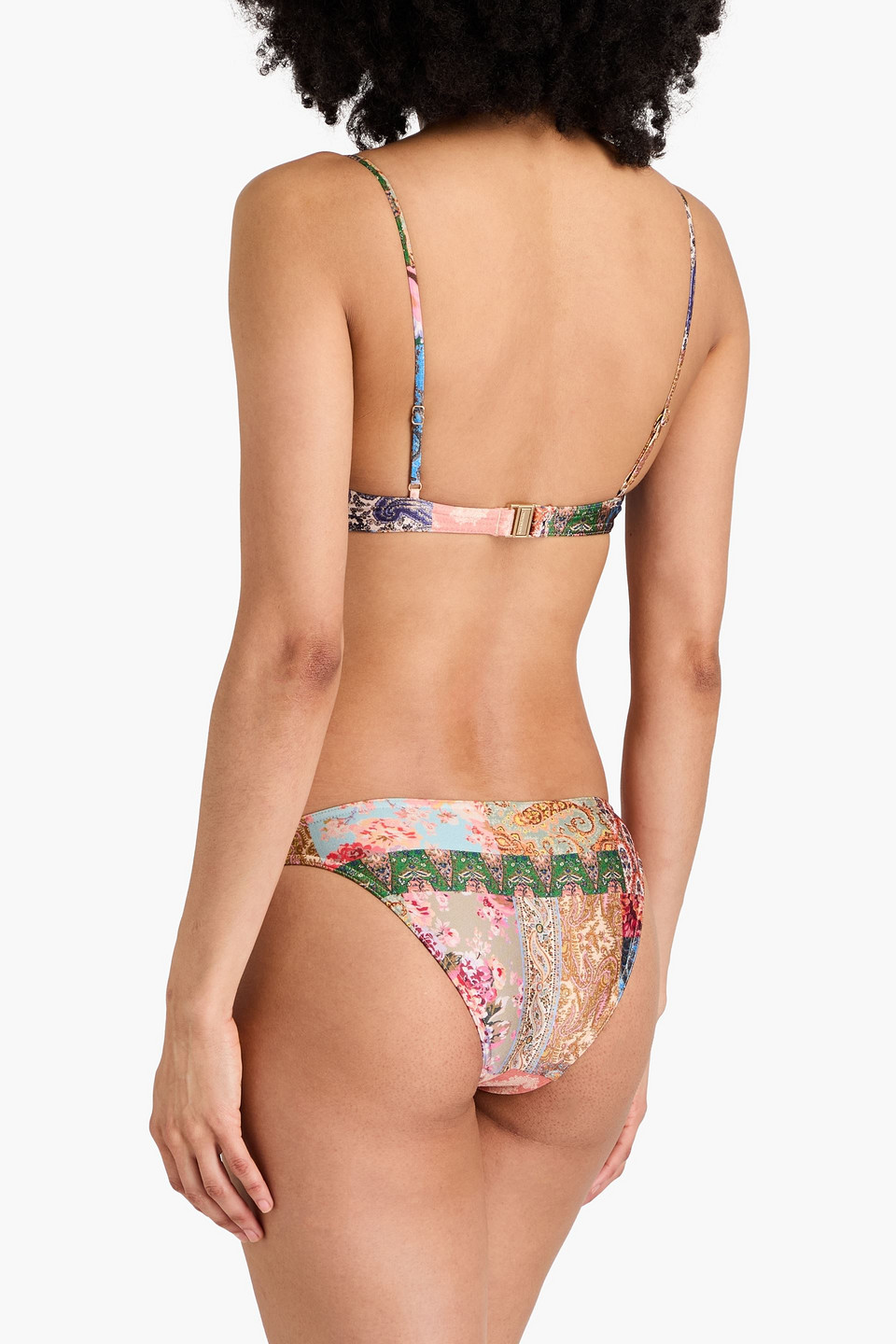 Zimmermann Paisley-print Bikini Top In Multicolor