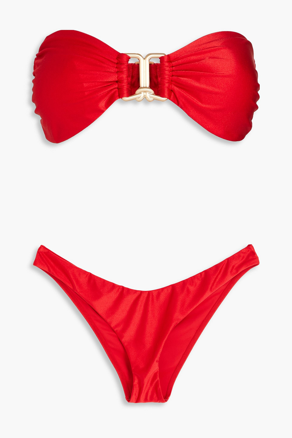 Zimmermann Bandeau-bikini Mit Verzierung In Red