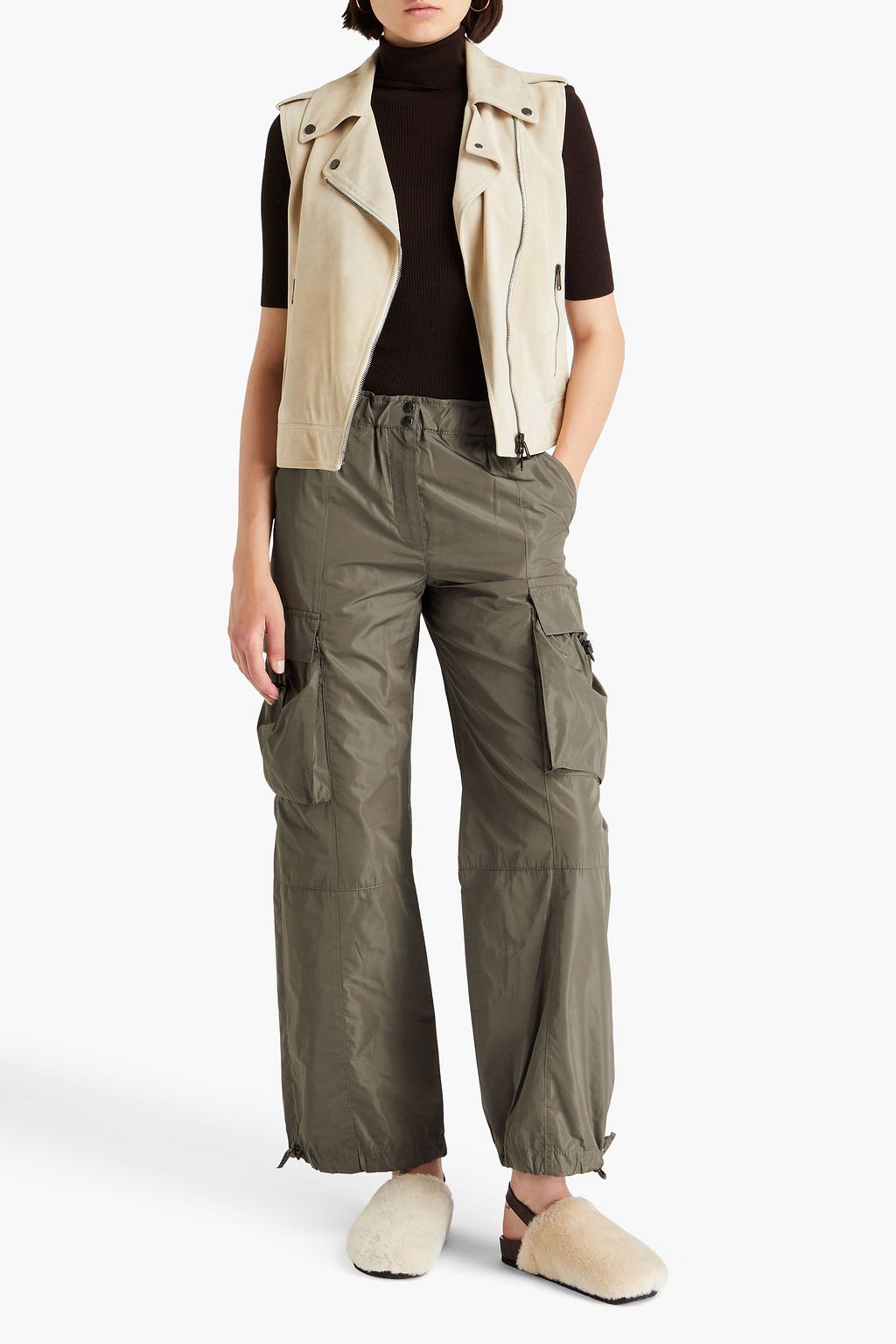 BRUNELLO CUCINELLI 쉘 카고 팬츠