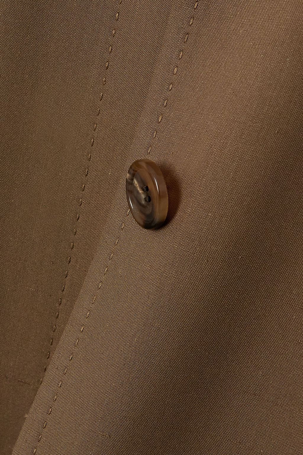 BRIONI Belted silk-canvas trench coat
