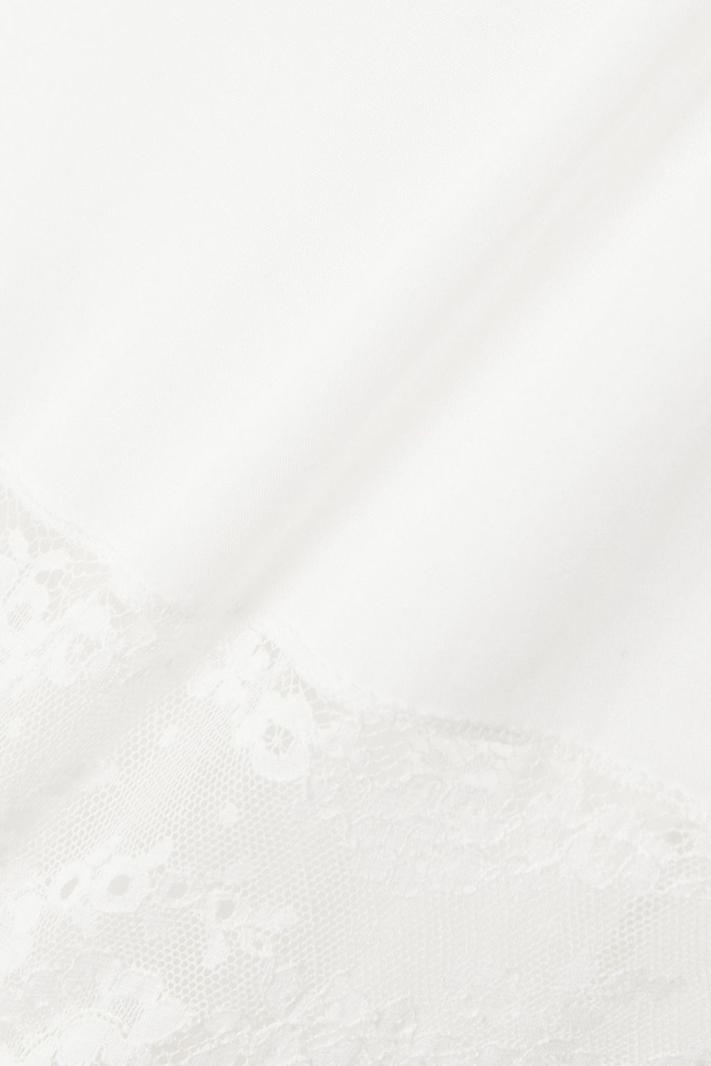 LORETTA CAPONI Lulu lace-trimmed cotton-poplin maxi dress