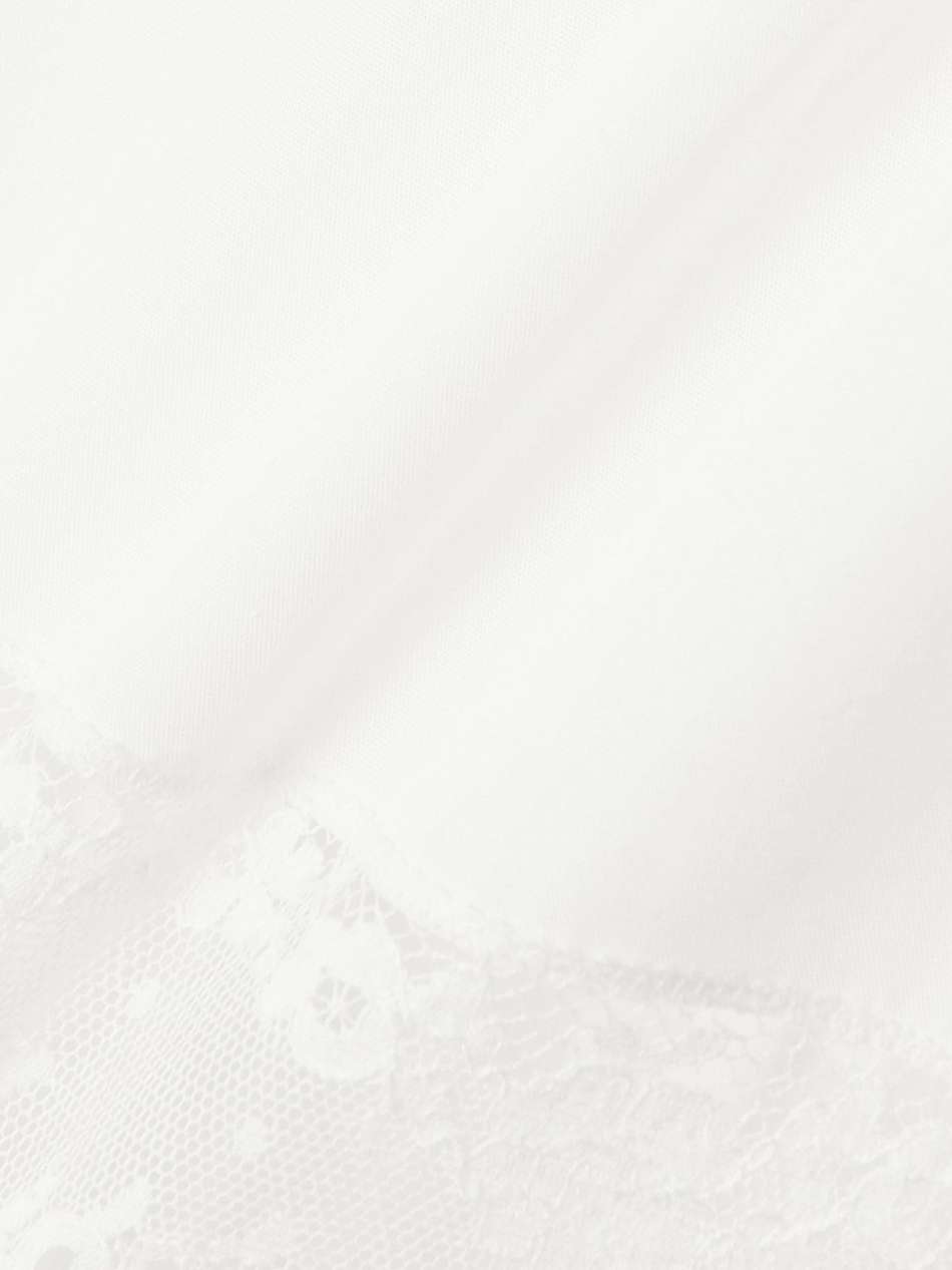 lulu lace-trimmed cotton-poplin maxi dress