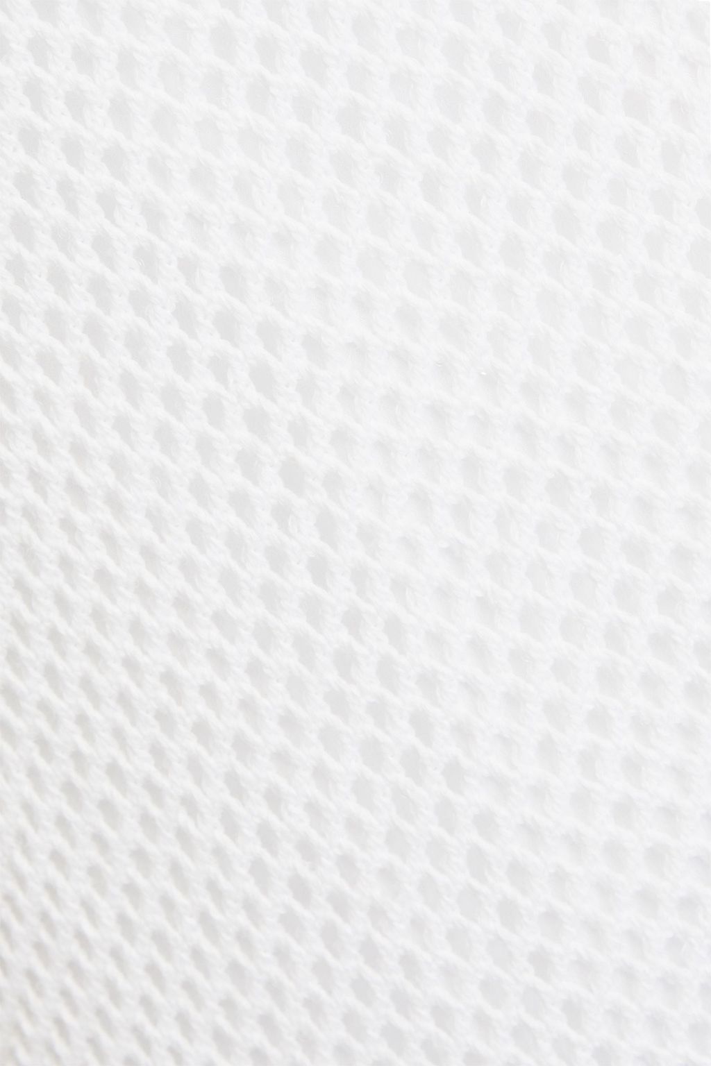 BRUNELLO CUCINELLI 透かし編みニット コットン混 ミディワンピース スパンコール付き