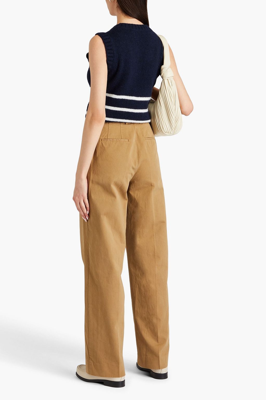 OFFICINE GÉNÉRALE بنطلون Sally من قطن التويل وبأرجل واسعة