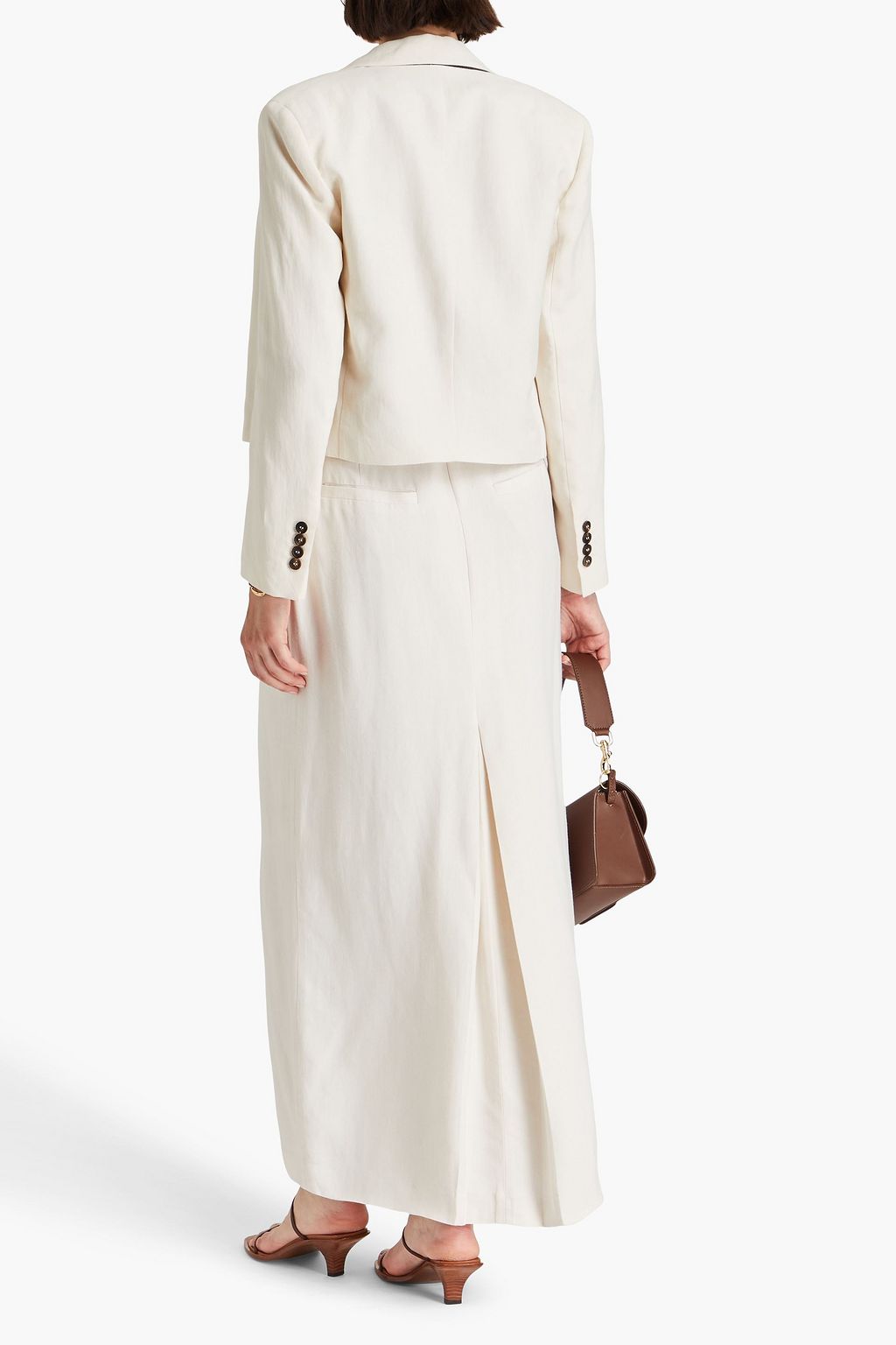 BRUNELLO CUCINELLI Cropped twill blazer
