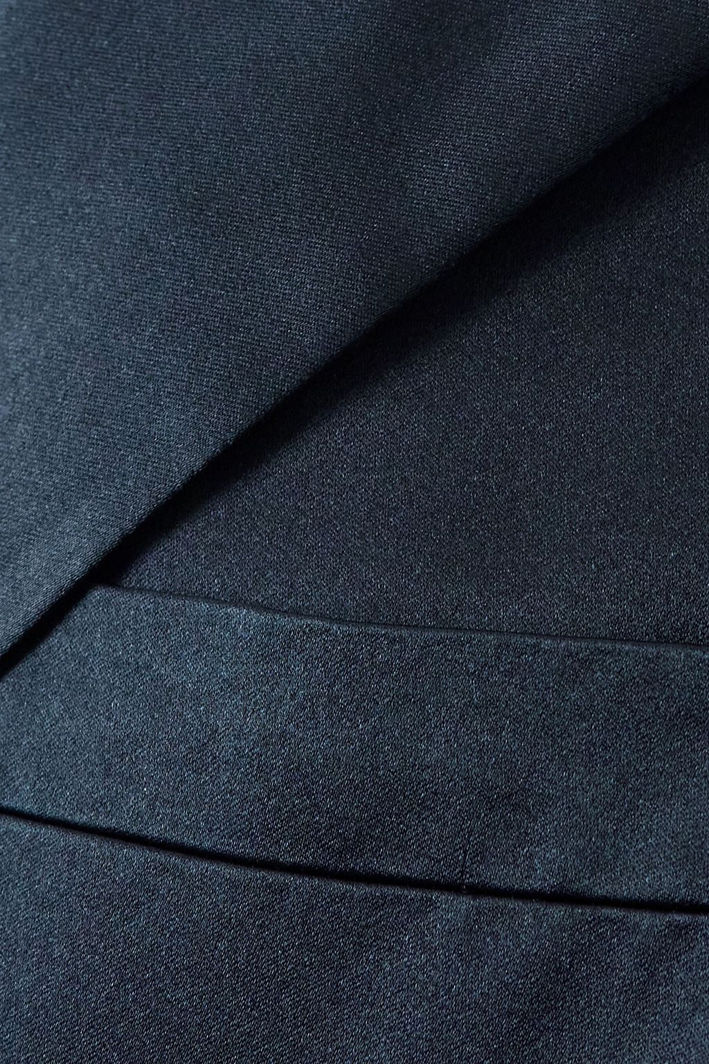 BRIONI Double-breasted silk-satin coat