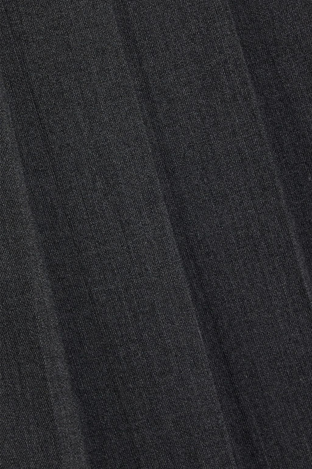 ALTUZARRA Haki pleated twill mini skirt