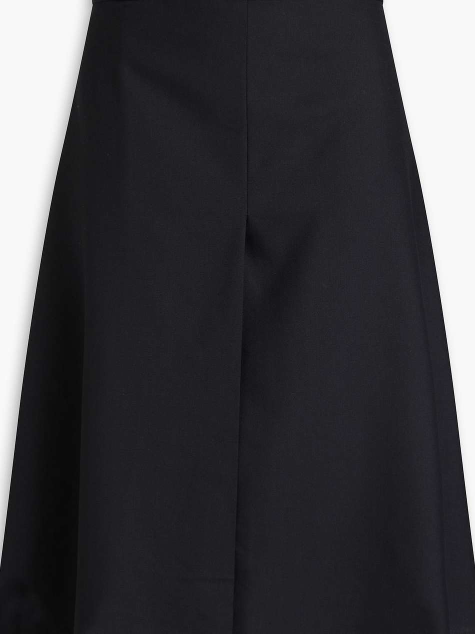 barbara wrap-effect wool skirt