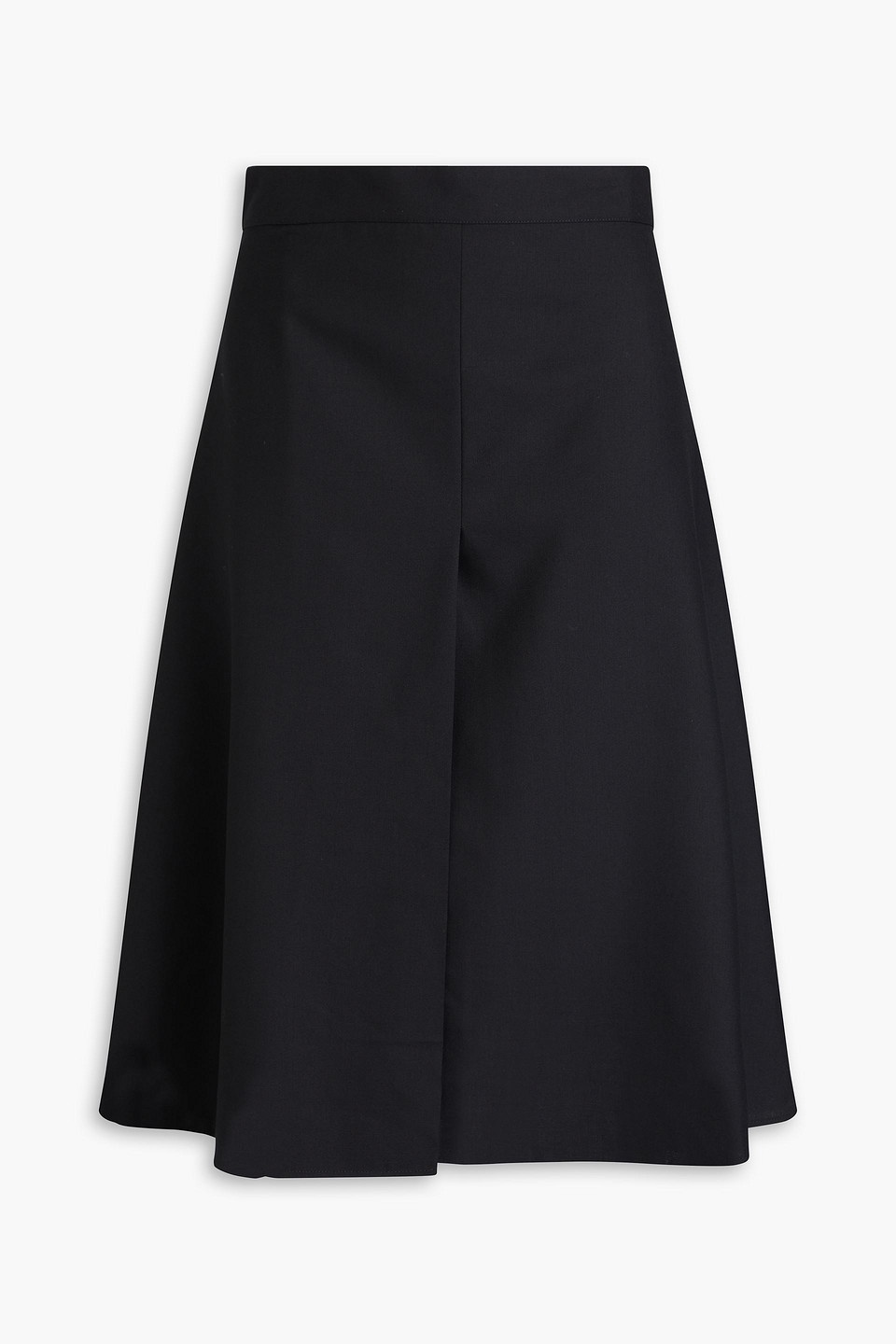 Officine Generale Barbara Wrap-effect Wool Skirt In Black