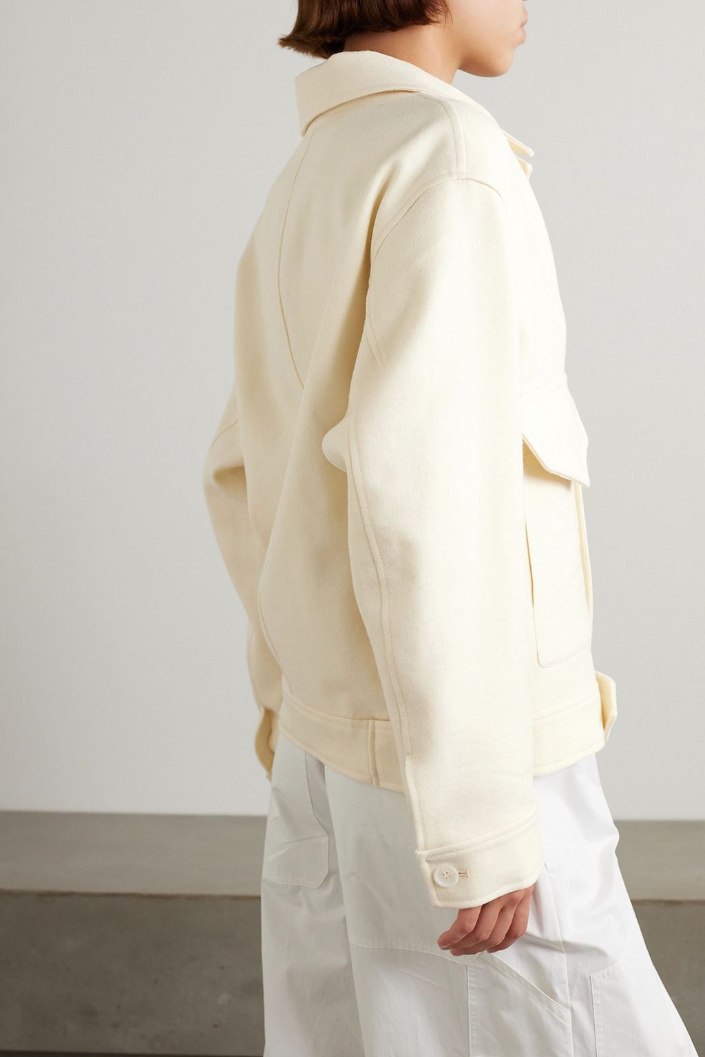 AMI ALEXANDRE MATTIUSSI Wool-gabardine jacket