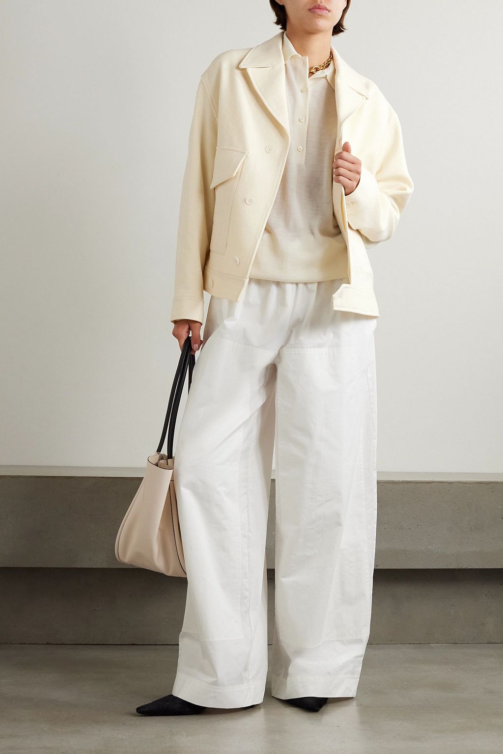 AMI ALEXANDRE MATTIUSSI Wool-gabardine jacket
