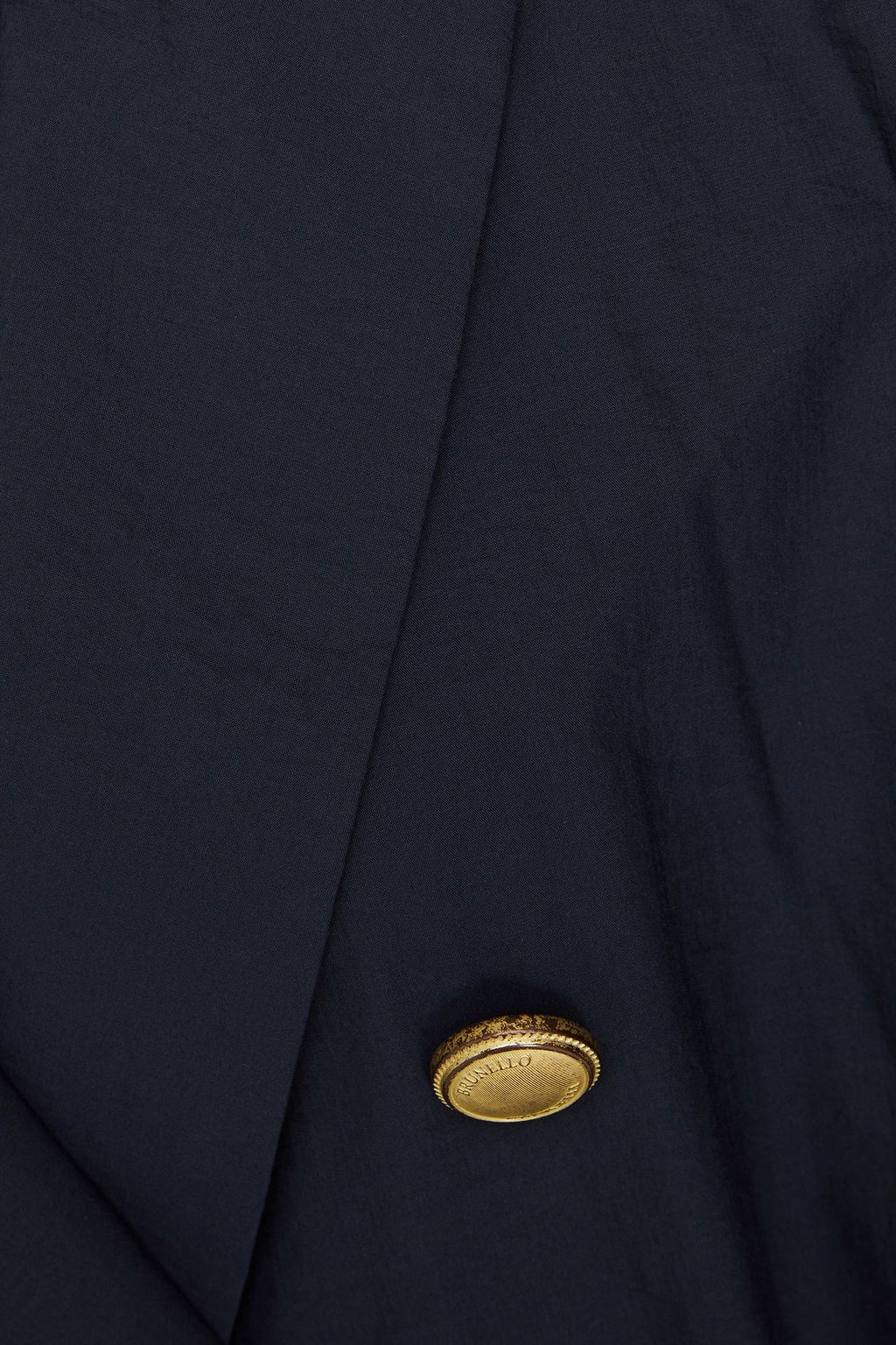 BRUNELLO CUCINELLI جاكيت من البوبلين المصنوع من مزيج من القطن مزود بصفين من الأزرار