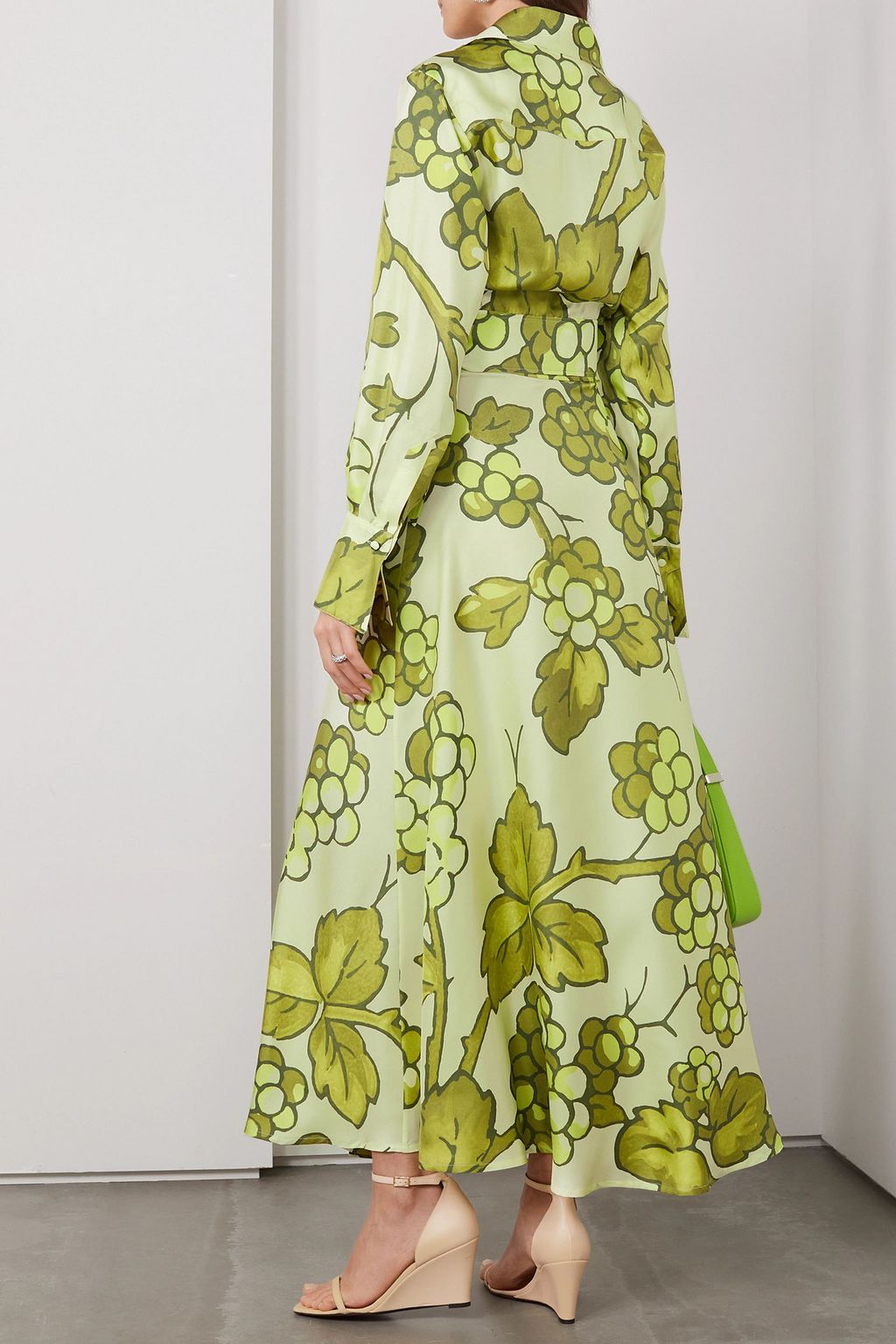 ETRO Belted printed silk-twill maxi wrap dress
