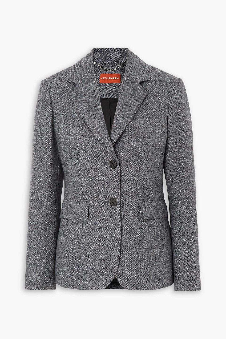 Altuzarra Fenice Woven Blazer In Anthracite