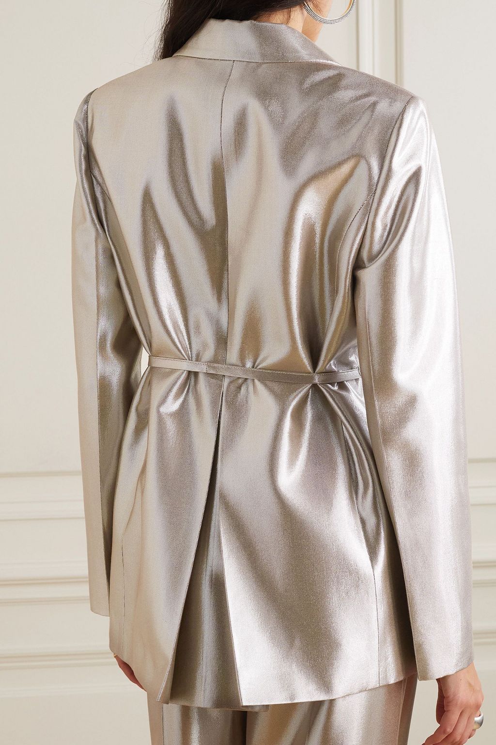 ALTUZARRA Hattson metallic double-breasted satin blazer