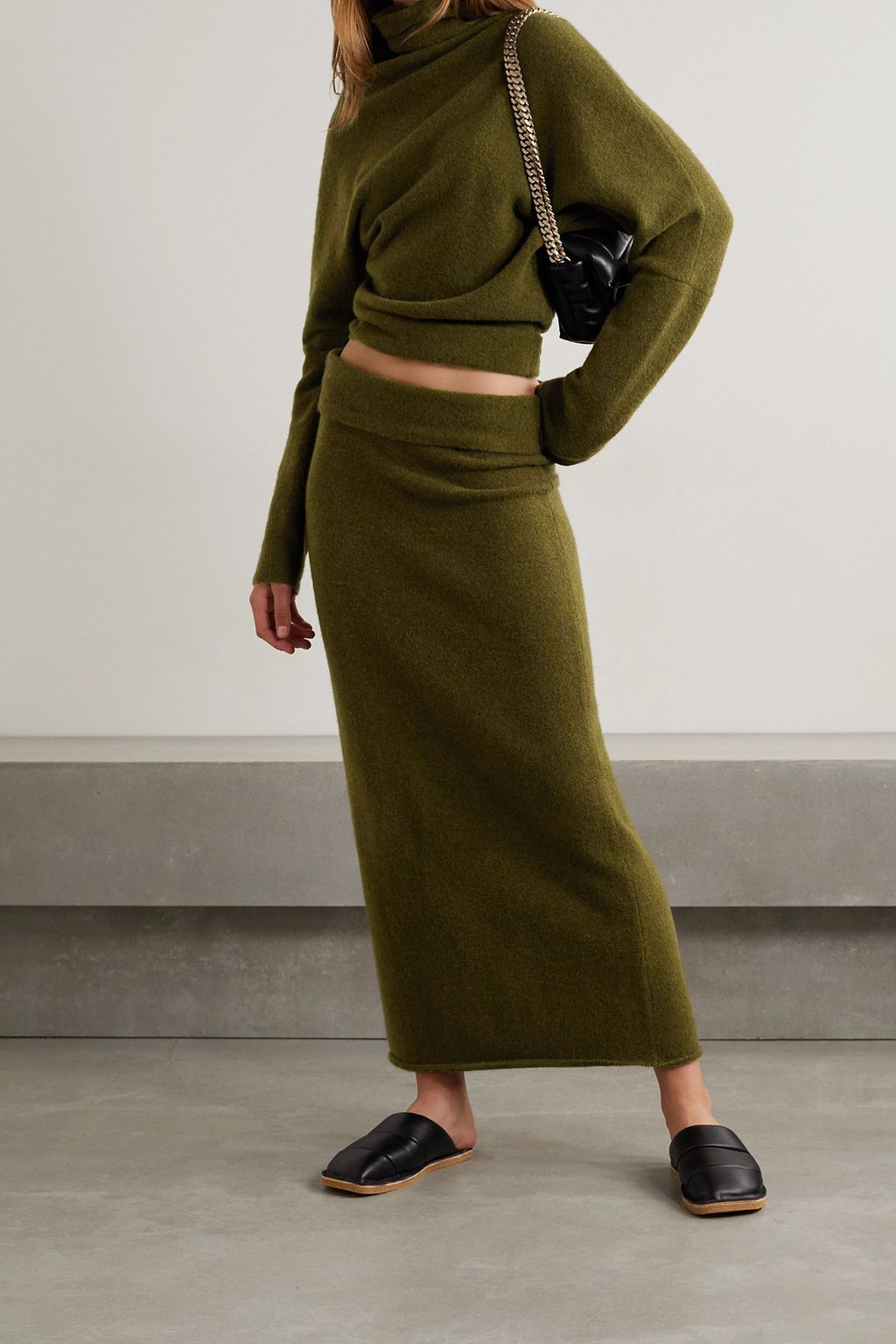 PROENZA SCHOULER Maxirock aus einer Merinowollmischung