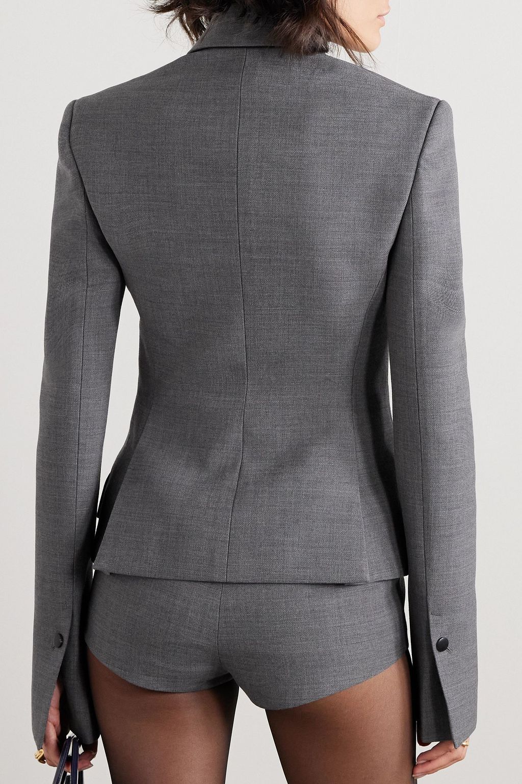 FERRAGAMO Wrap-effect wool blazer