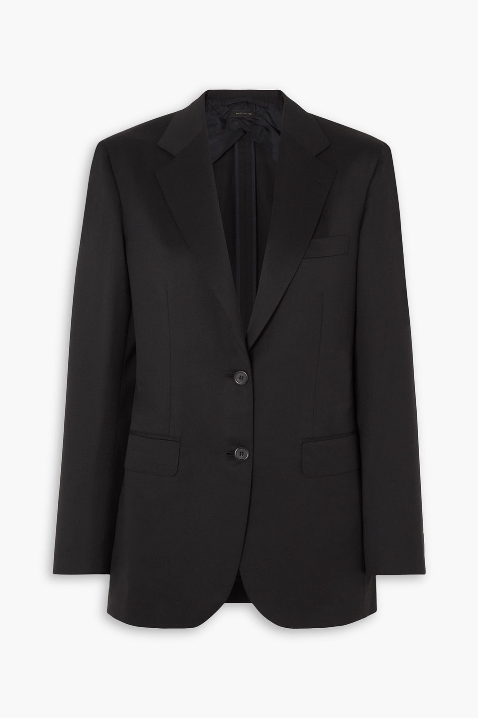 Brioni Baretha Wool-twill Blazer In Black