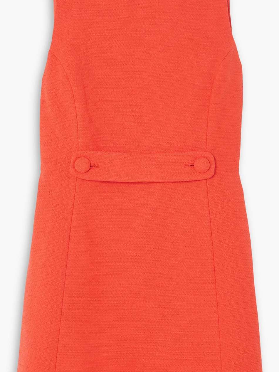 cotton-blend bouclé mini dress