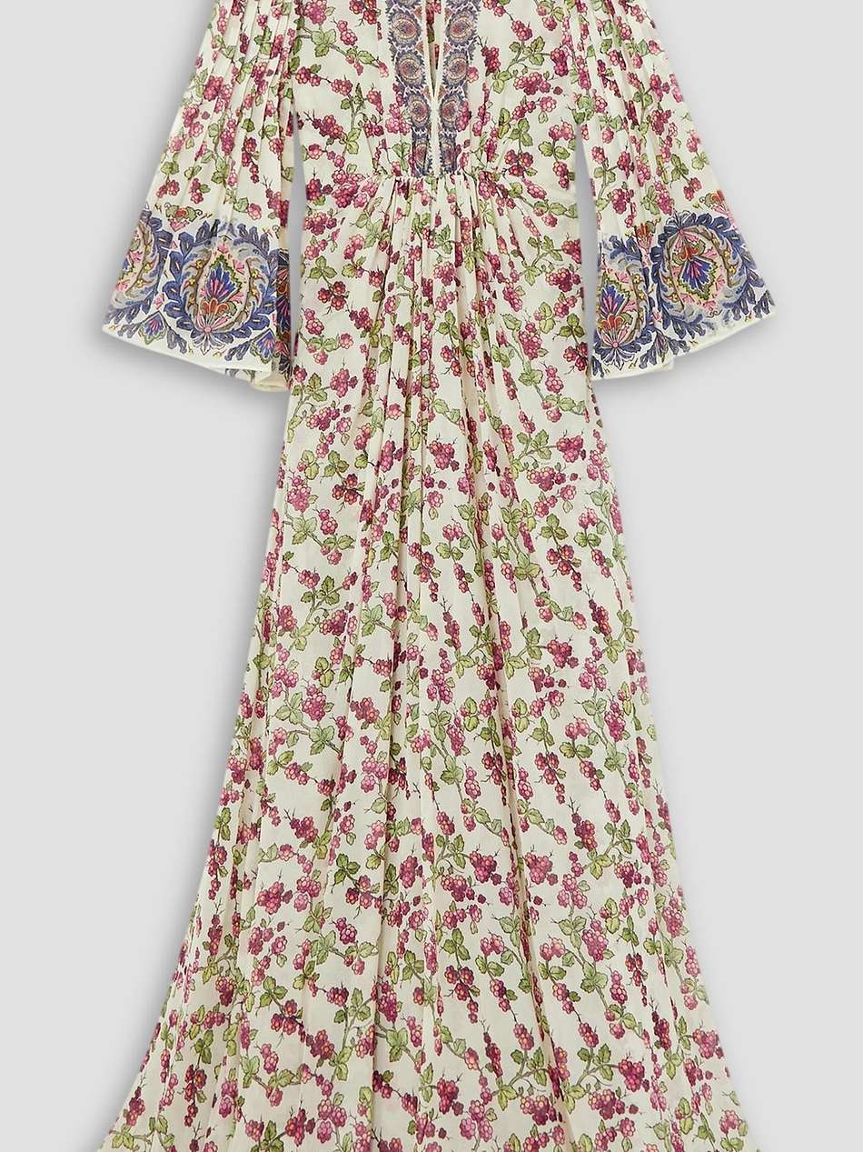 printed silk-chiffon maxi dress