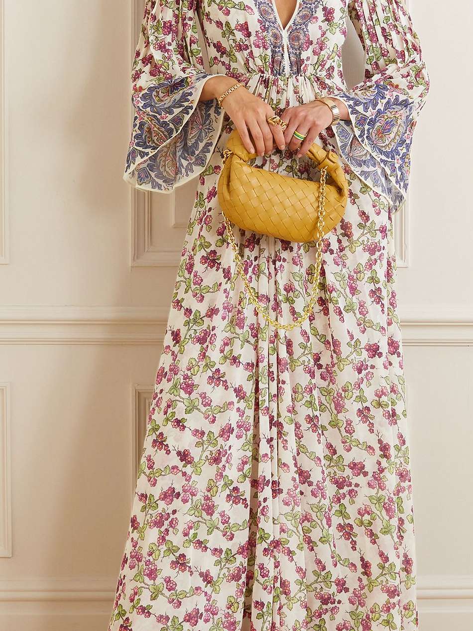 printed silk-chiffon maxi dress