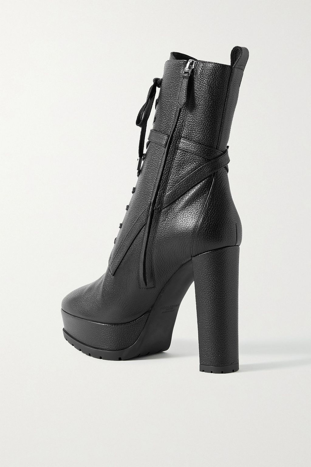AQUAZZURA The Great Sinner textured-leather ankle boots