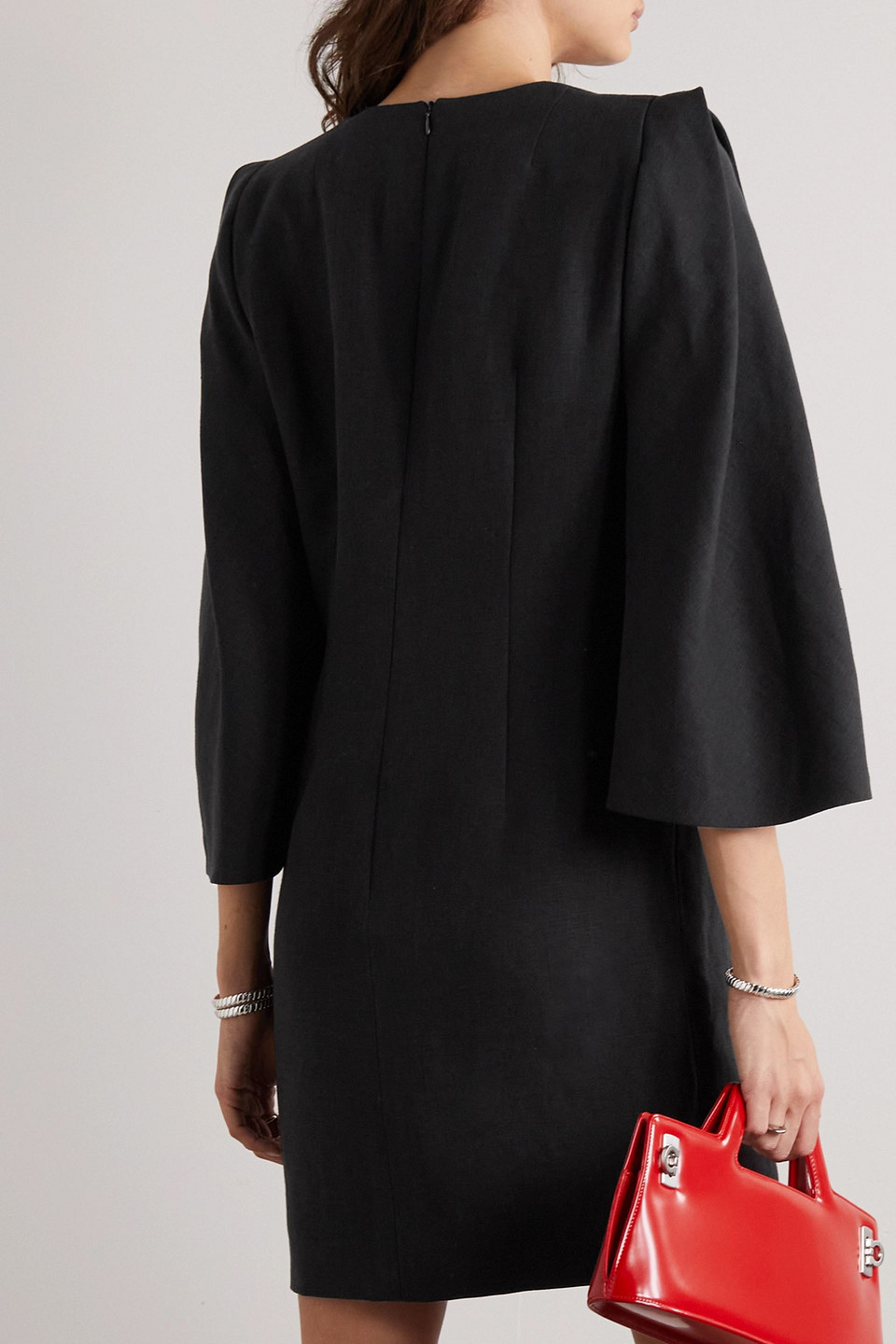  Akris - Minikleid Aus Leinen - Schwarz - Us 2 