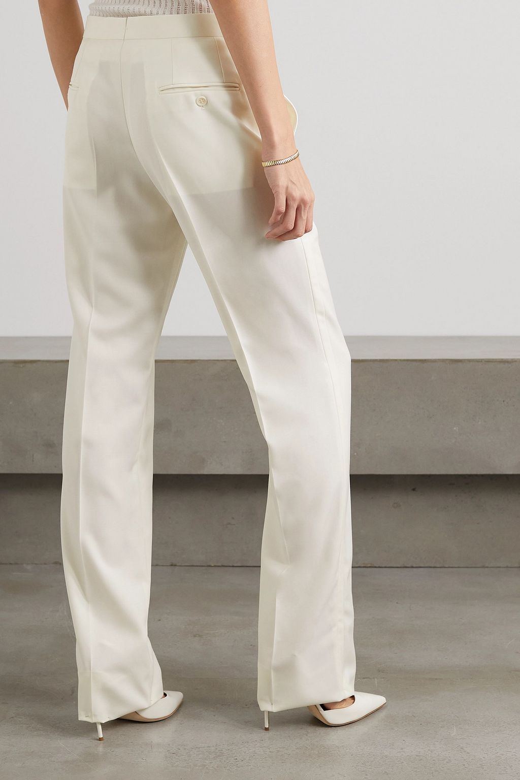 BRIONI Barathea wool straight-leg pants