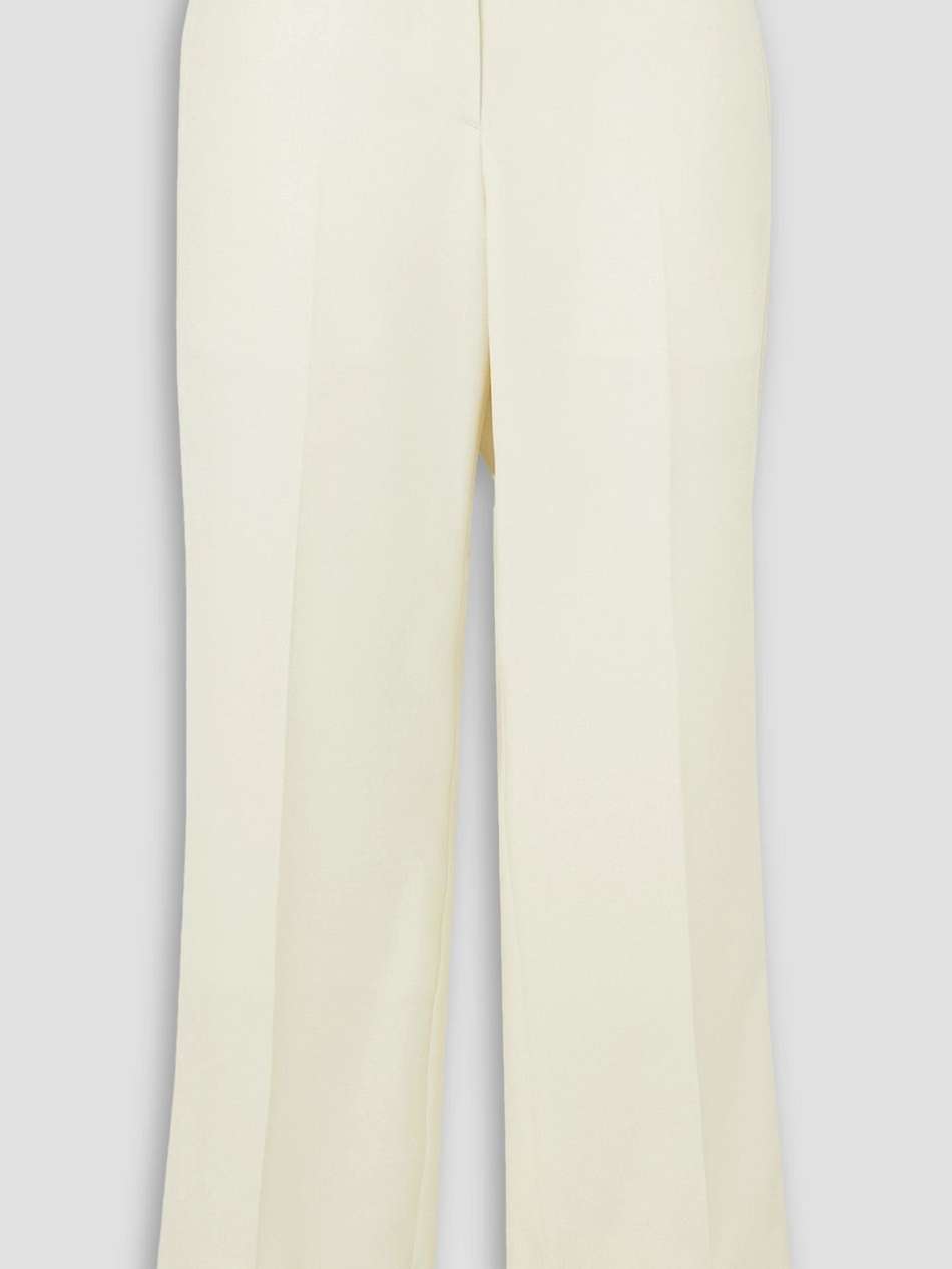 barathea wool straight-leg pants