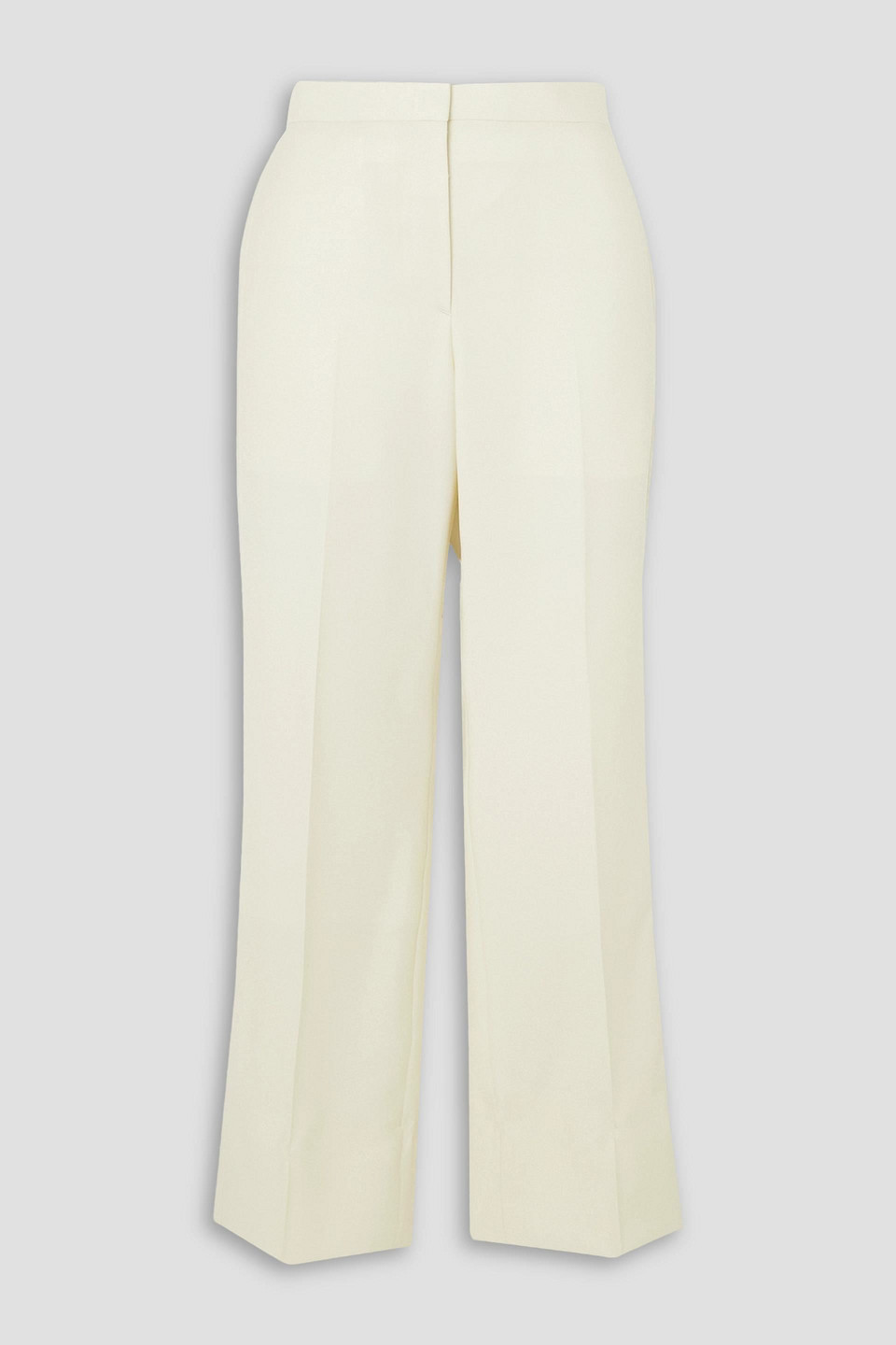 Brioni Barathea Wool Straight-leg Pants In Cream