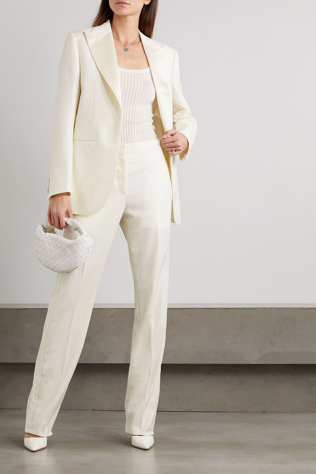 BRIONI Barathea wool straight-leg pants