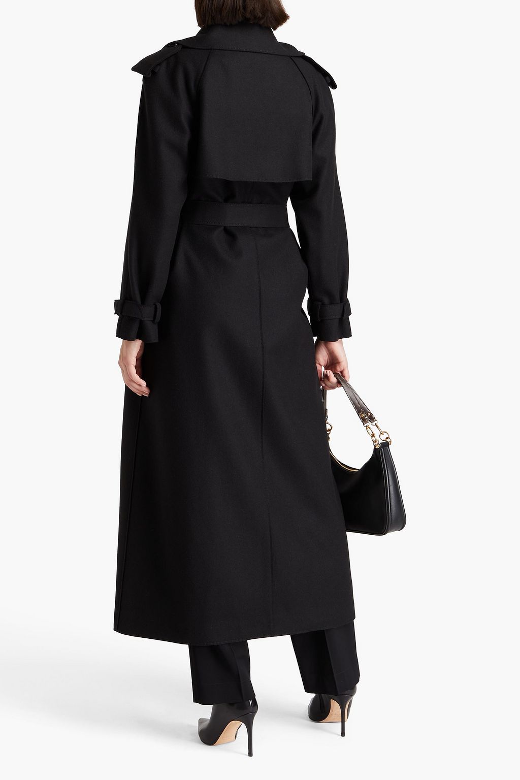 ALBERTA FERRETTI معطف من اللبّاد المصنوع من مزيج الصوف وبصفين من الأزرار