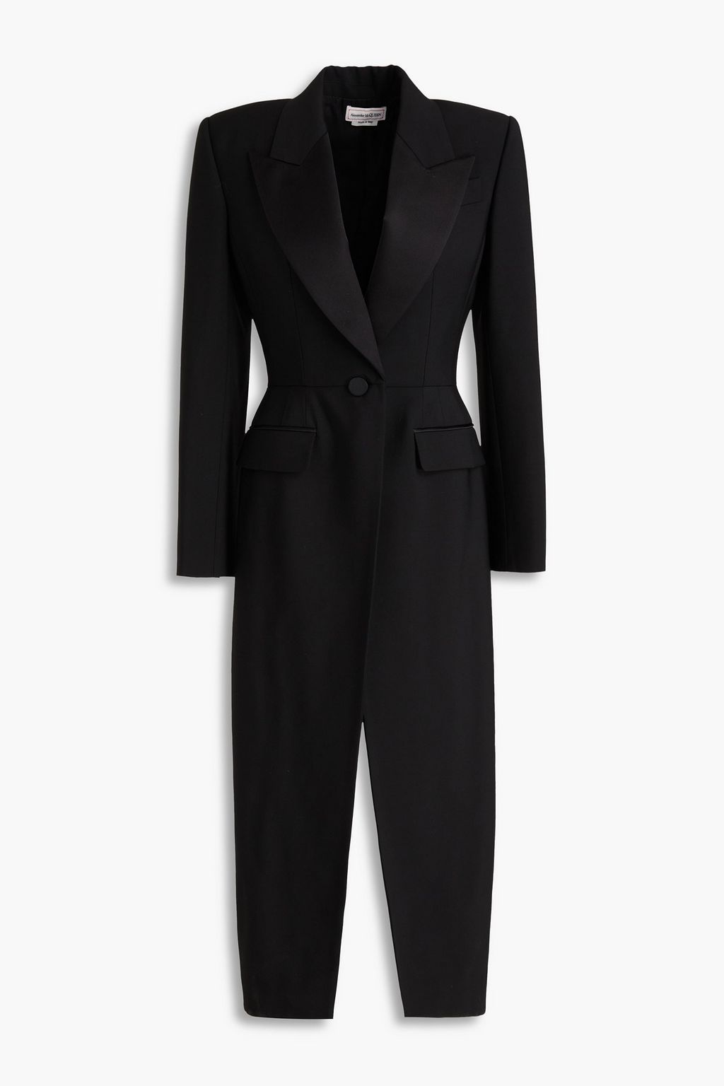 Alexander mcqueen grain de poudre wool blazer deals