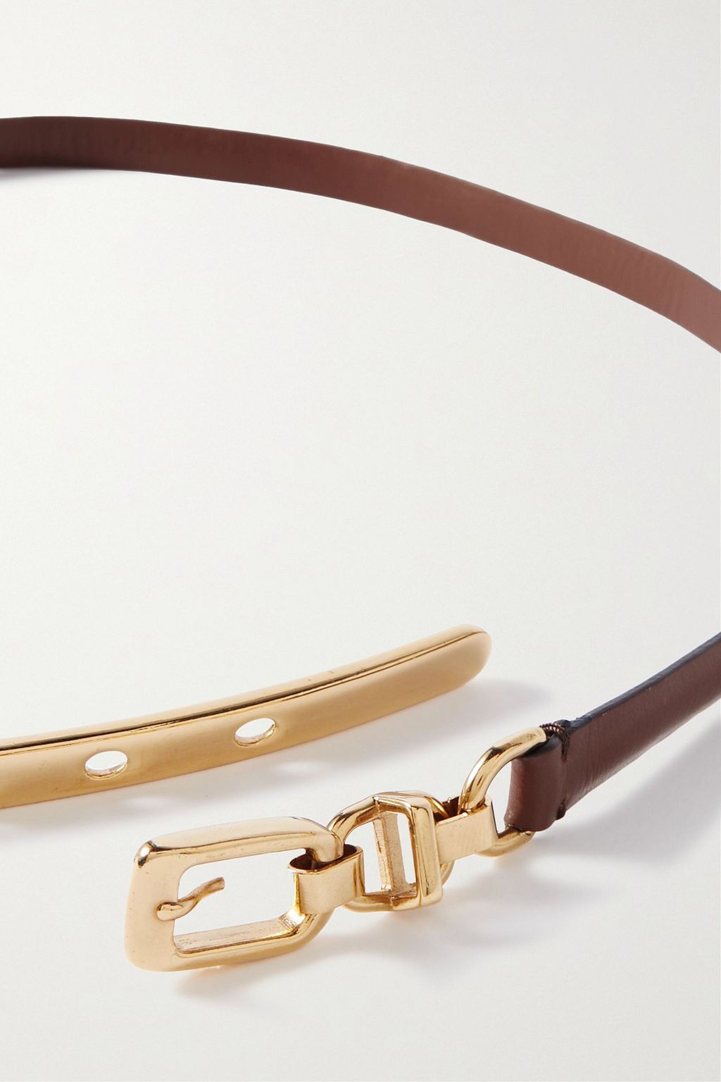 ETRO Chain-embellished leather belt