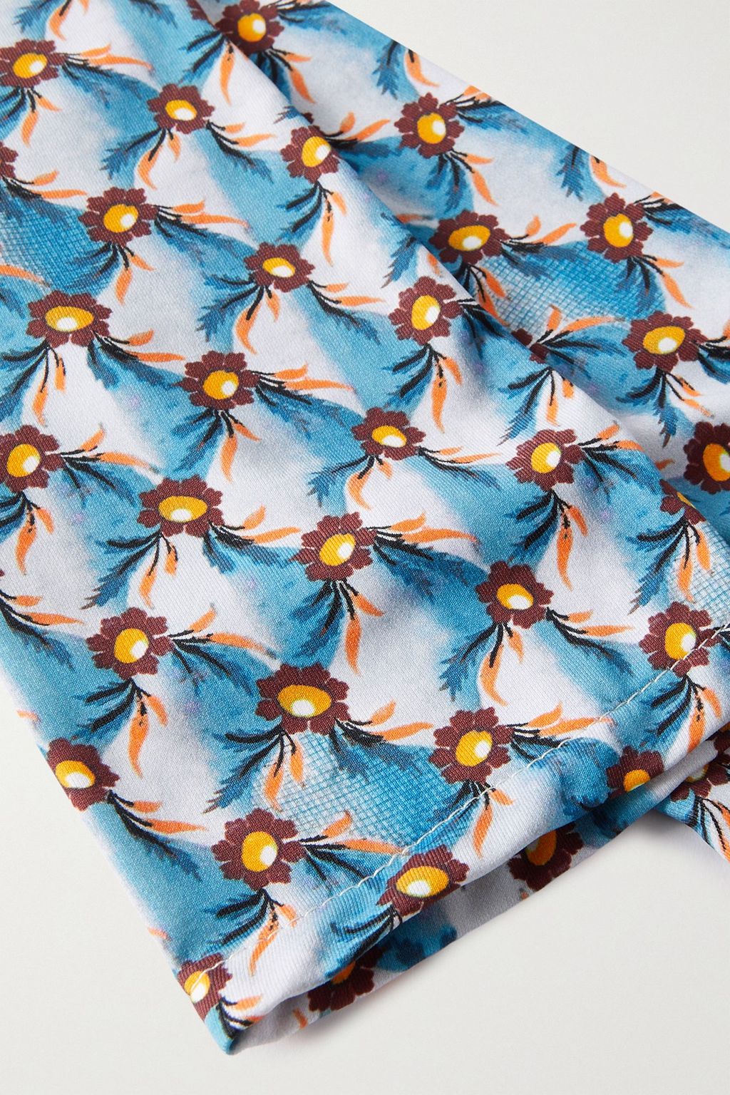 ETRO Printed stretch-jersey gloves