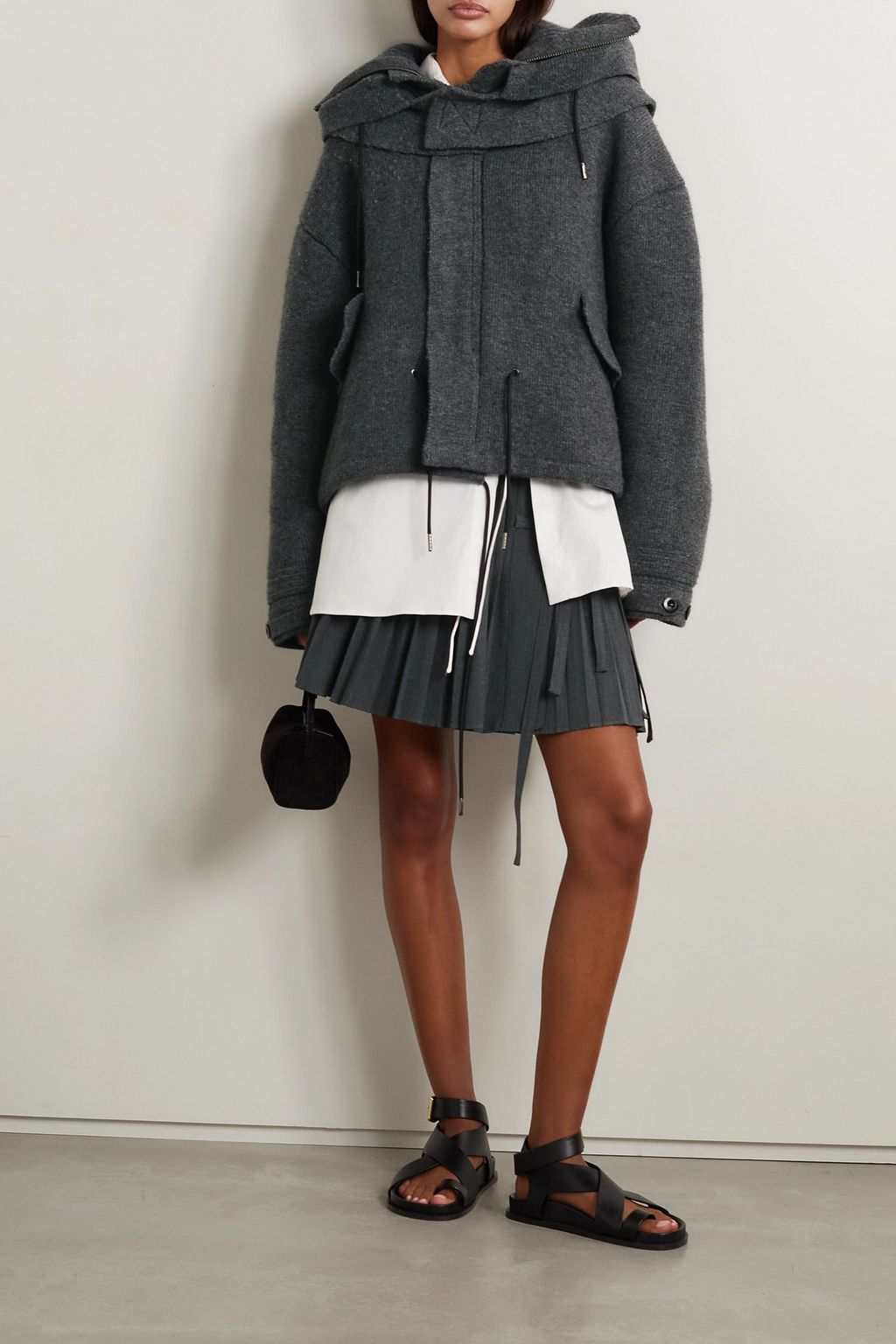ALTUZARRA Knight hooded wool-blend jacket