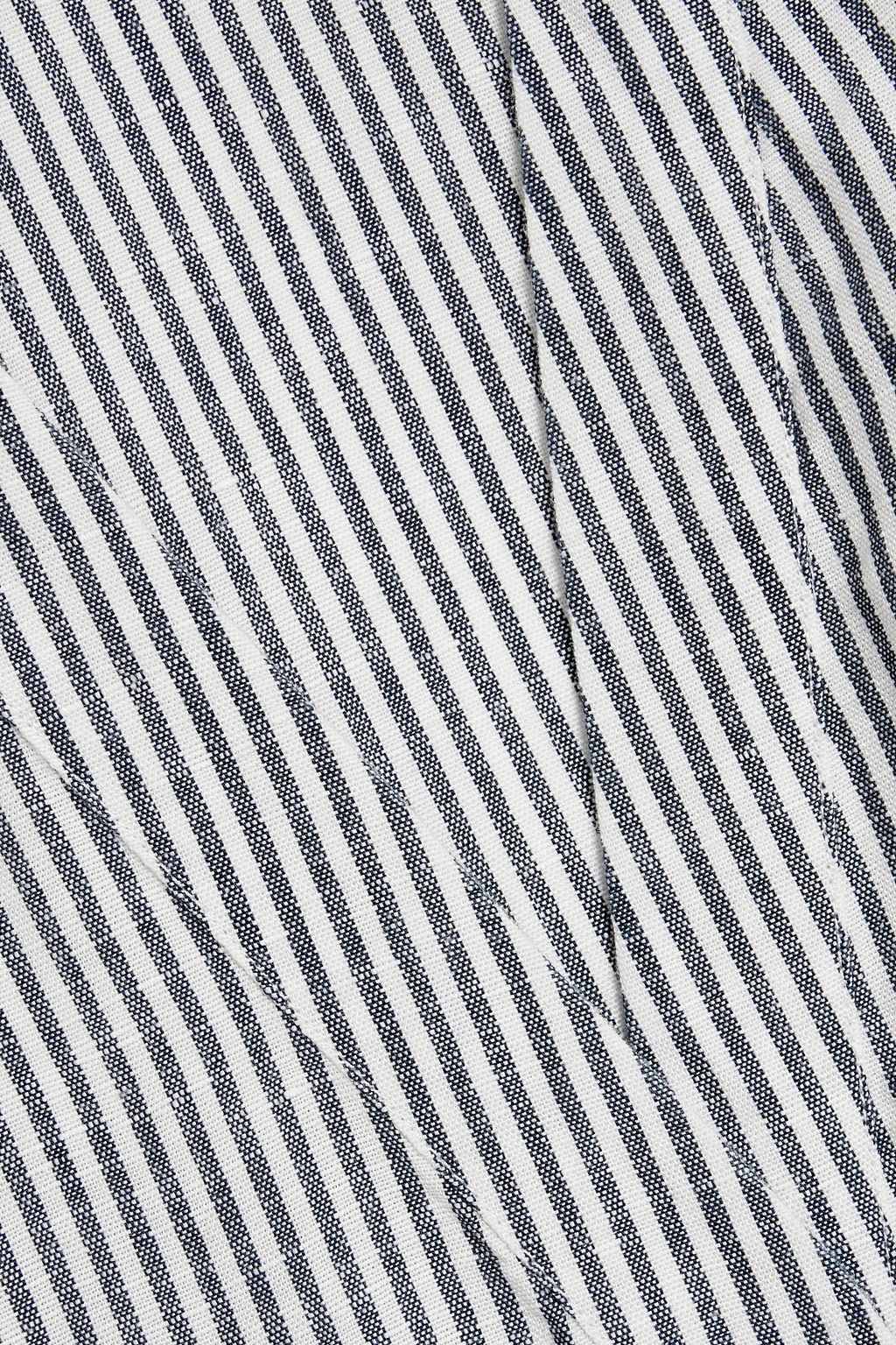 ONIA Striped linen and Lyocell-blend maxi dress