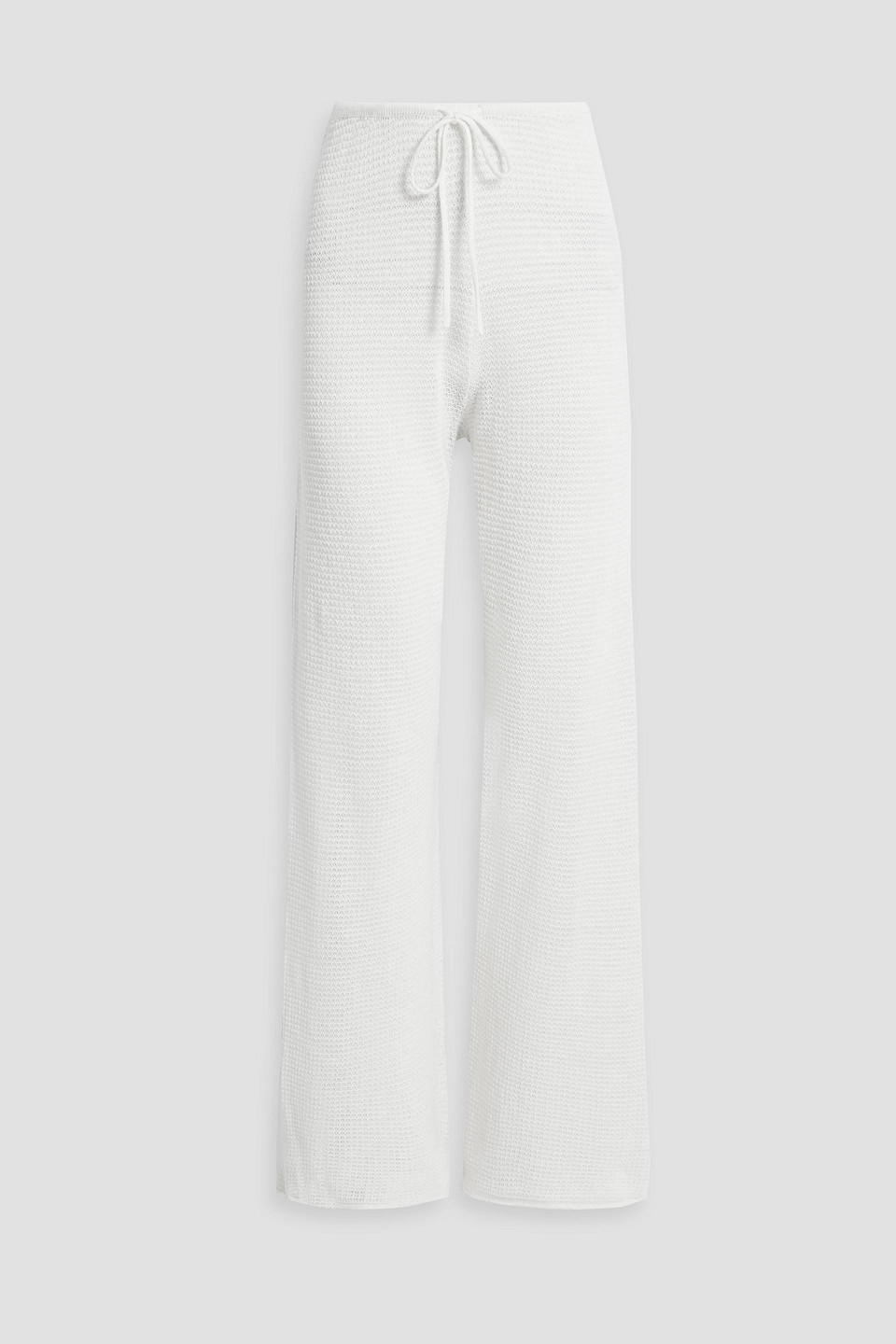 Onia Linen Wide-leg Pants In White