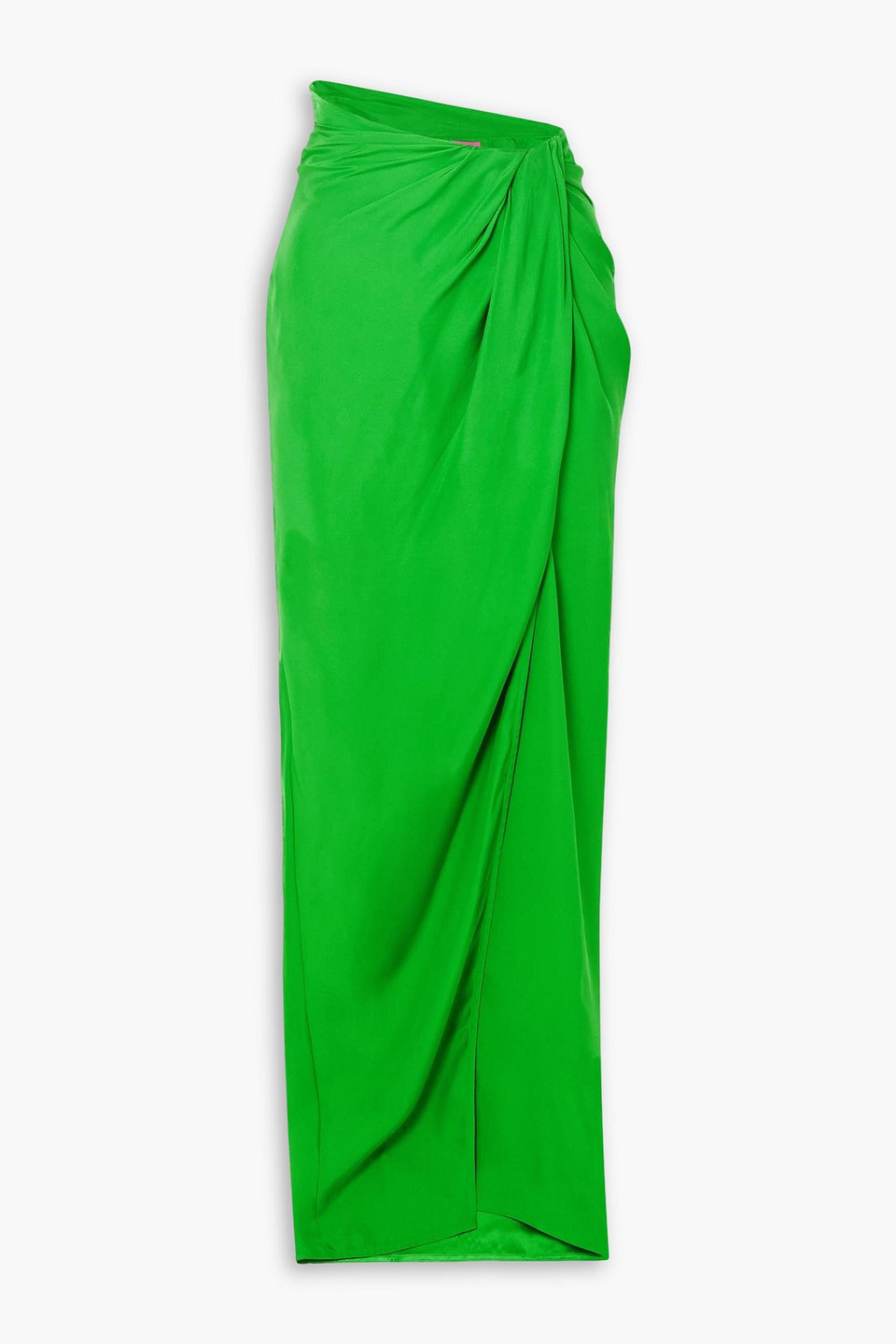 Gauge81 Paita High-rise Silk Wrap Maxi Skirt In Green