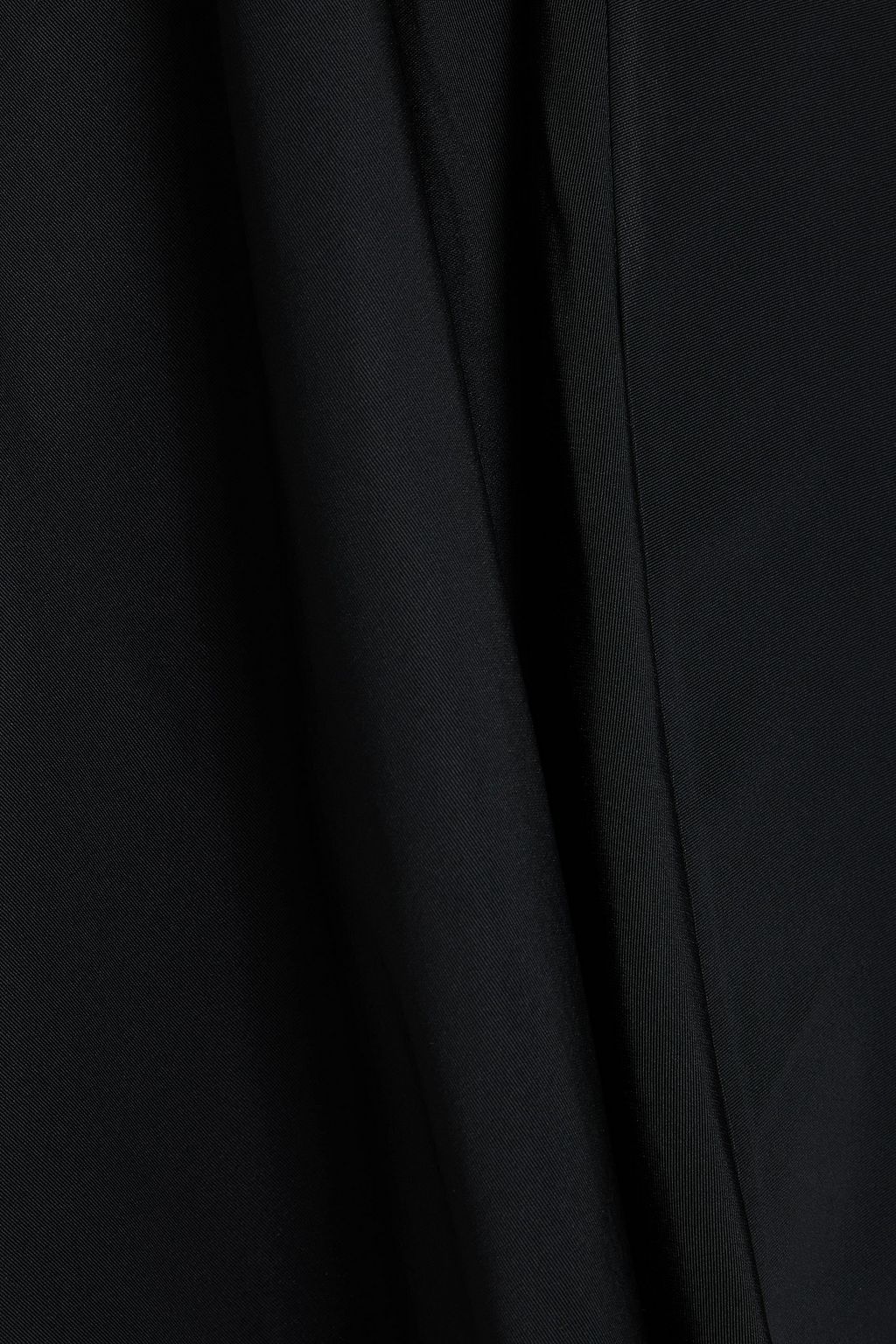MCQUEEN Asymmetric ruffled faille midi skirt