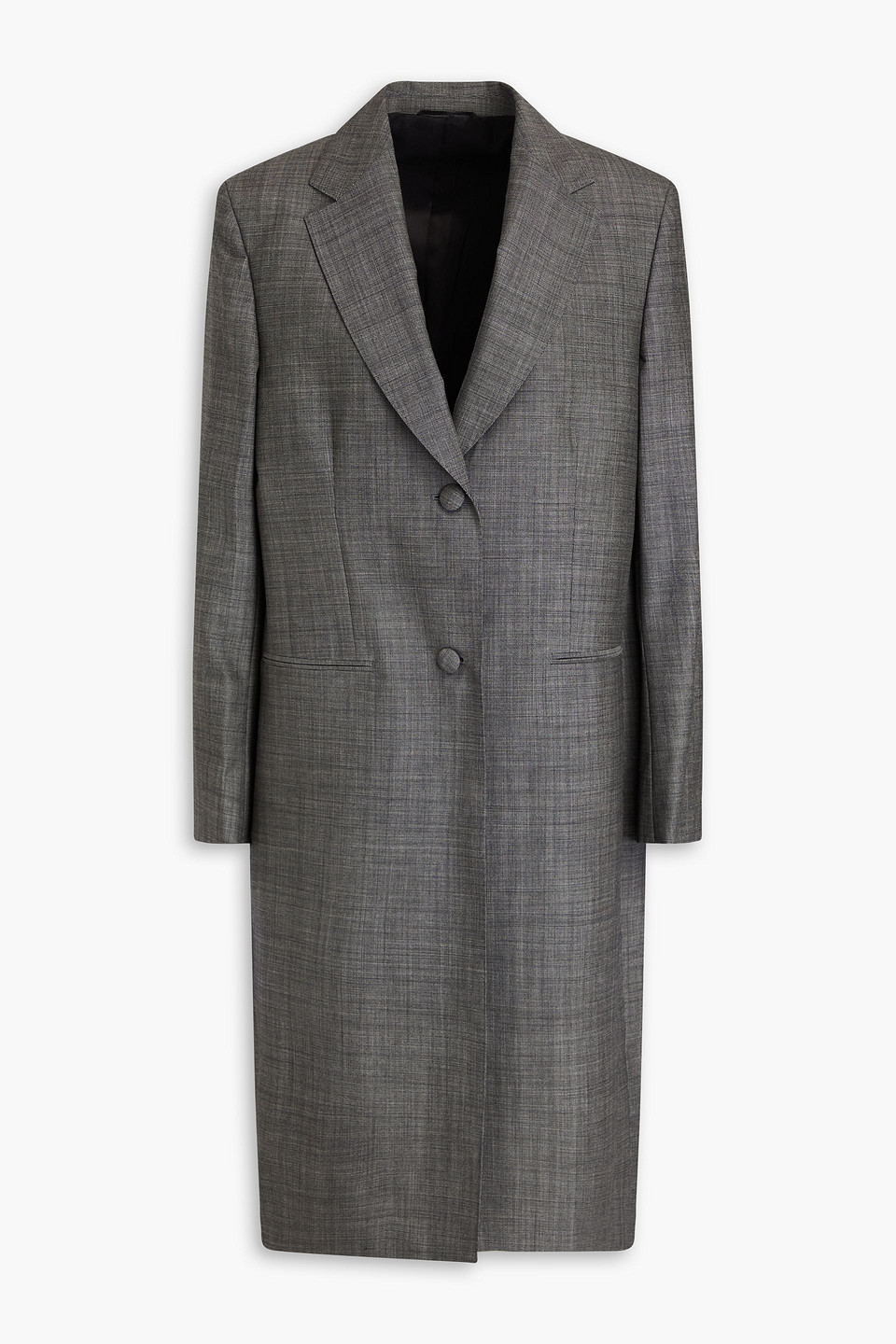 Officine Generale Auriane Wool-blend Coat In Anthracite