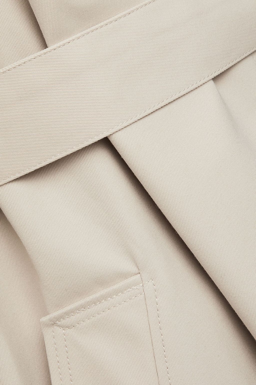 OFFICINE GÉNÉRALE Ophelia pleated twill raincoat