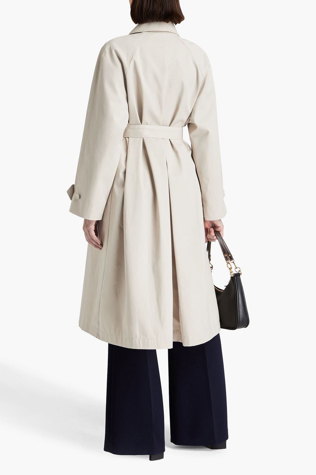 OFFICINE GÉNÉRALE Ophelia pleated twill raincoat
