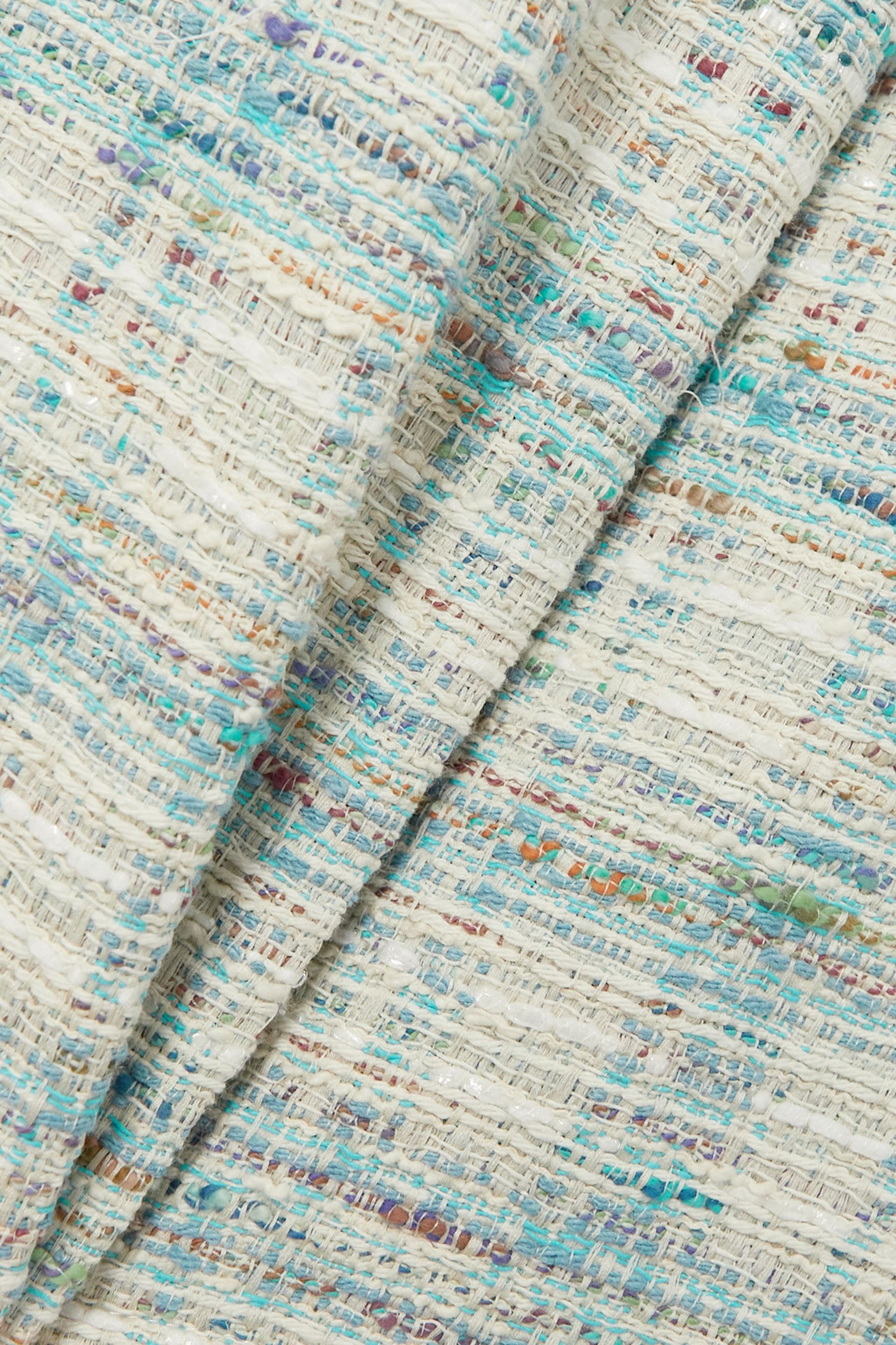 Lisa Marie Fernandez Wrap-effect cotton-blend tweed mini dress