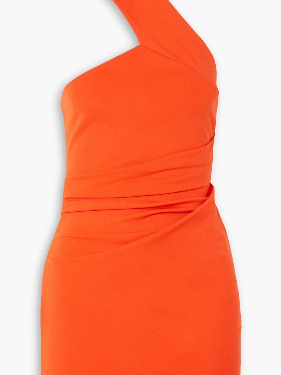 lauli asymmetric halterneck stretch-jersey mini dress
