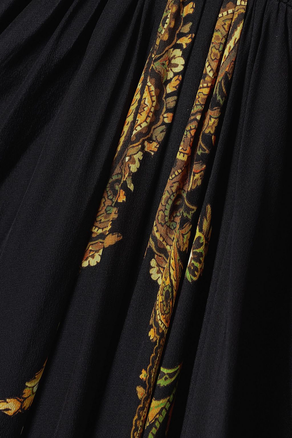 ETRO Pleated paisley-print silk crepe de chine maxi dress