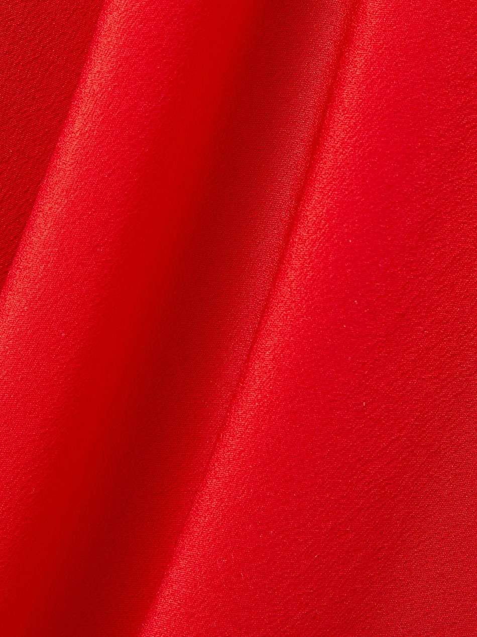draped silk crepe de chine maxi dress